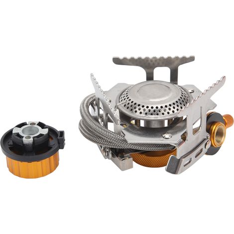 Ré chaud à gaz pliable 3700W pour camping, allumage piézoélectrique, idéal pour randonnée, trekking et pique-nique en plein air (1/5)