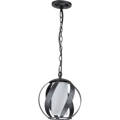 Elstead Quoizel Blacksmith Plafoniera a Sospensione Sferica Old Black, IP44 (1/5)