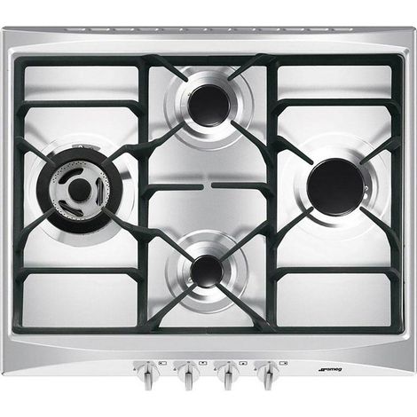 Smeg SR264XGH2 Gas-Kochfeld Edelstahl 60 cm