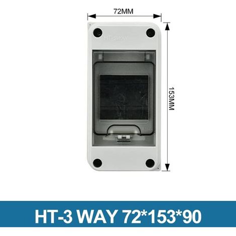 IP65 Waterproof Outdoor Electrical Box, 3 Modules, ABS Plastic Surface ...