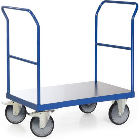 Bako Logistiksysteme Plattformwagen F600 mit 2 Schiebebügeln ohne Bordkante 1000x700mm