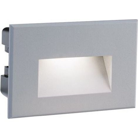 Segnapasso In Alluminio Svasato Liscio Marrone Led 3 W 300 Lm 3000K Spina (1/5)