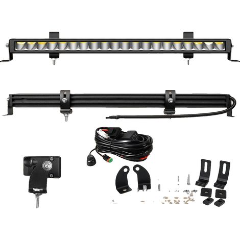 Barra de luz LED, iluminación de alto rendimiento, diseño robusto, 1 x 23 pulgadas, 60 W, cableada (1/2)