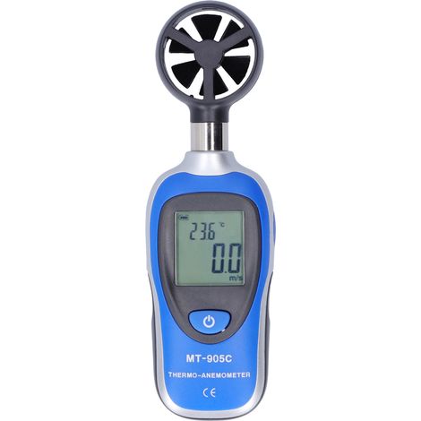 Anémomètre numérique LCD MT905C, mini anémomètre portatif de mesure de vitesse du vent, indicateur manomètre de contrôle (1/5)