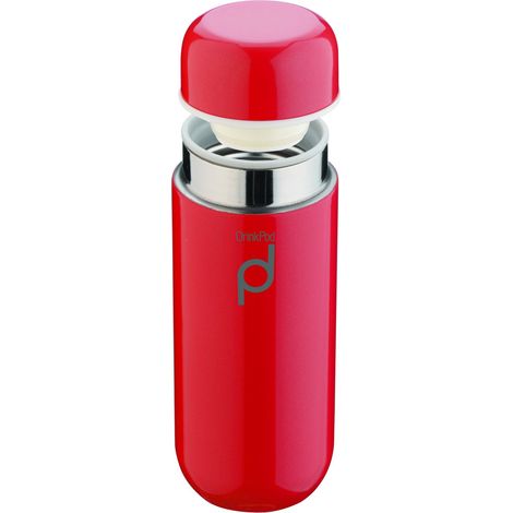 Grunwerg Pioneer Thermos DrinkPod in Acciaio Inox, Acciaio Inox 18/10, Colore: Rosso, 0,2 L (1/5)