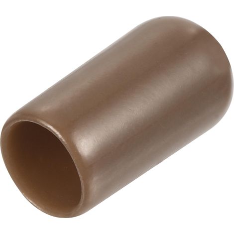 80pcs Embouts en Caoutchouc, 7 mm ID Vis Filetage Protecteur en PVC Embouts de Protection Flexible pour Tube Métallique, Câbles, Fils, Tige, Écrou et Cache Boulon, Brun (1/5)