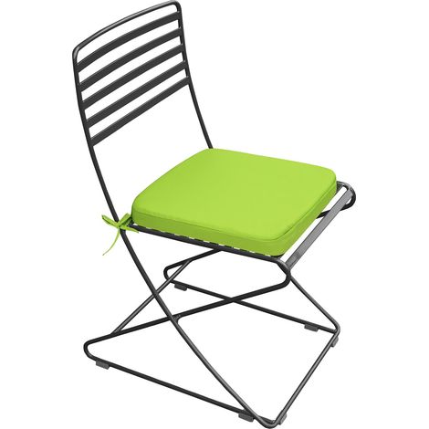 Gardenista Cuscini per sedie da giardino con lacci, cuscini per sedie da giardino resistenti all'acqua con rivestimento rimovibile facile da pulire, Lime (1/5)