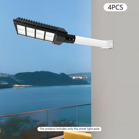 Lichtmasthalterung 4er Set, 48mm Masthalter aus Verzinktem Eisen, Wandmontage für Solar Lampen & Antennen, Robust & Wetterfest (1/5)