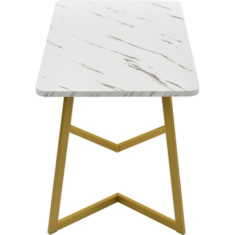 Set tavolo da pranzo 117x68 cm con 4 sedie in velluto marrone (1/5)