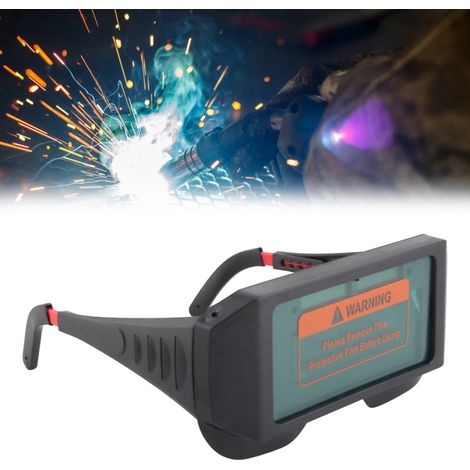 YZ07 Schweißerbrille, Schutzbrille für das Lichtbogenschweißen mit vollautomatischem optischem Wechselsystem, Spezialbrille für Schweißer gegen starkes optisches Licht. (1/5)