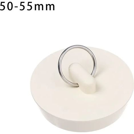 (50-55mm)Kitchen Bath Floor Drain Plug With Hanging Ring Basin Sewer Water Stopper Leakage-proof Plug (1/4)