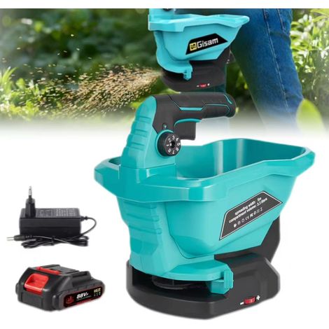Semoir électrique compatible avec les batteries Makita 18V,Épandeur sans fil à 6 vitesses pour le jardinage,adapté aux graines de gazon et de légumes (1/5)