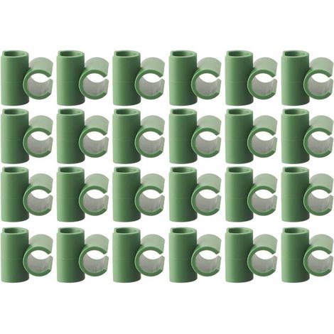 Lot de 50 connecteurs pour plantes de jardin - Outil de fixation pour treillis de plantes - Clips de fixation pour cadre de jardin fixe - Tige pour cage à tomates (11 mm) (1/5)