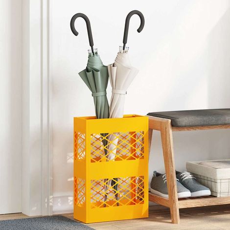 Sonnenschirmhalter Senfgelb 28 x 12 x 41 cm Stahl