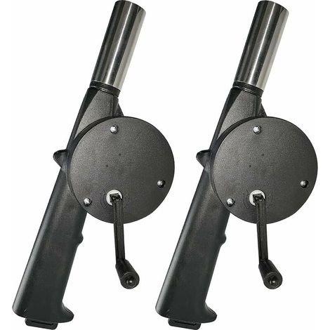 Ventilateur de Barbecue Manuel 2 PCS Soufflet Manuel à Manivelle Souffleur de BBQ Manuel Mini souffleur d'air Portable pour Camping Pique-Nique Accessoires de Poele BBQ Outils-LIAIKI (1/5)