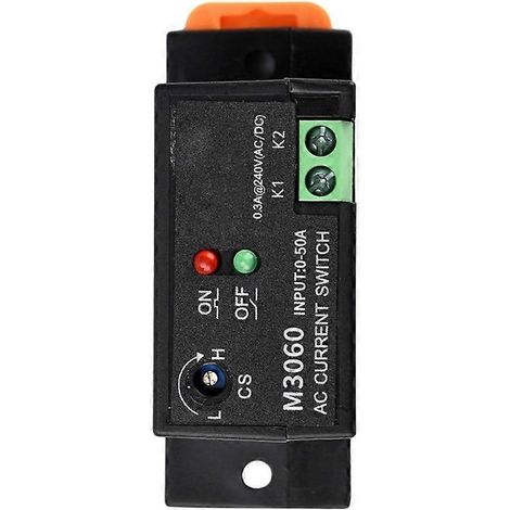 Interrupteur de détection de courant alternatif, relais à induction 0,2 A-50 A pour la surveillance de la protection contre les surintensités M3060 (1/5)