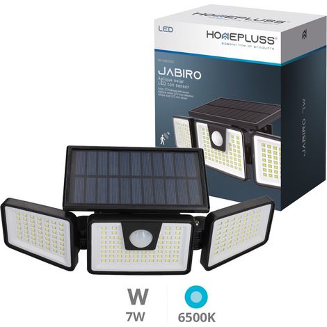 Aplique solar LED Jabiro con sensor de movimiento y crepuscular 7W 6500K (1/5)
