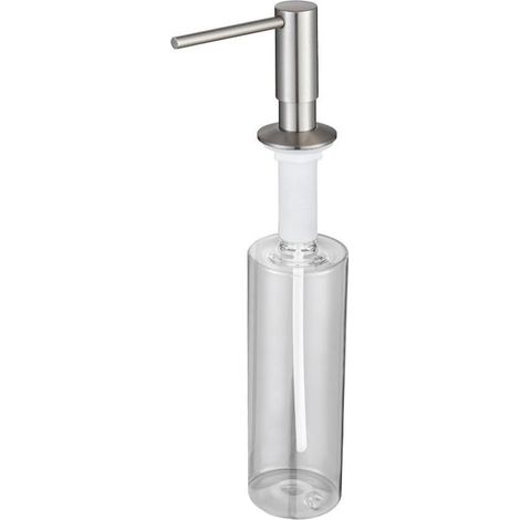 Brushed steel sink dispenser, 31 cm, rustproof (silver) (1/5)