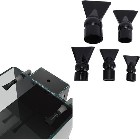 Accessoires de Pompe pour Aquarium 5 Pièces Bec Courtes Tuyaux de Sortie Noirs-AUTRES (1/5)