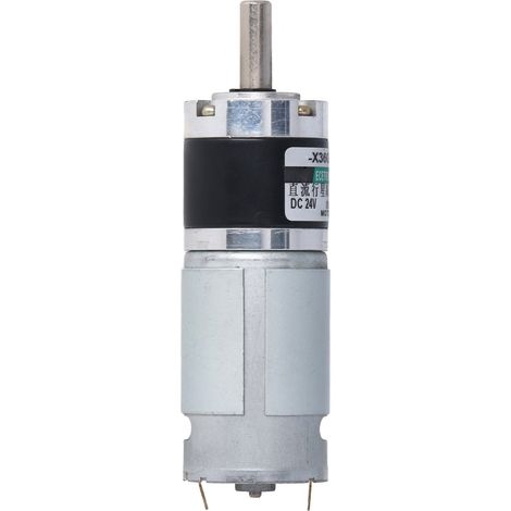 24V Gleichstrom-Planetengetriebemotor, 15W, 200 U/min, max. Drehmoment 34kg·cm, Mikrountersetzungsgetriebe, Rechts-/Linkslauf, kleiner Elektromotor (1/5)
