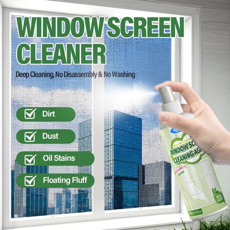 Fensterreiniger, Haushaltsreiniger für Fenster, Glasreinigungsschaum, kraftvoller Reiniger, keine Demontage erforderlich, Fleckenentfernung und Reinigung. (1/5)