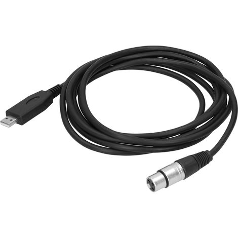 Câble Microphone USB vers XLR Femelle Plug & Play 3m / 9.8ft - Connecteur Micro (1/5)