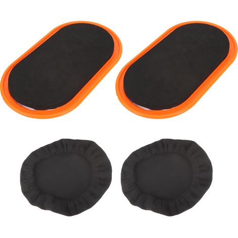 2 Disques de Glisse pour Exercices Abdominaux - Équipement de Fitness Jaune pour Sport à Domicile (1/5)
