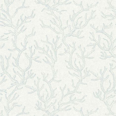 Exclusive luxury wallpaper wall Profhome 344972 non-woven wallpaper slightly textured with graphical pattern shiny blue silver 7.035 m2 (75 ft2) (1/5)
