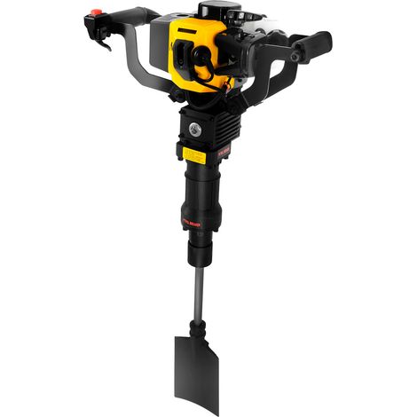 Pelle transplantoire à essence 52 cm³ - Pelle à arbres thermique - Moteur 2 temps, 1500 coups/min, énergie 15-45 J, pelle 21 x 14 cm - pour plantation et repiquage (1/5)