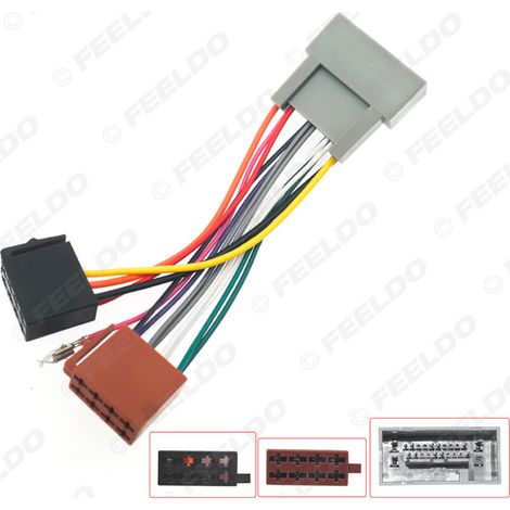 Compatible avec le câble de conversion radio ISO Honda 2008, le connecteur et le fil d'alimentation d'origine du lecteur CD, ainsi que le faisceau de câblage audio/vidéo DVD.