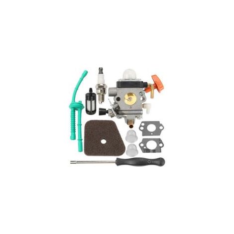 Carburateur pour Débroussailleuse STIHL FS90 FS110 HT101 FS130 FS100 FS110R KM110R KM130 HL100 HT100 FS100RX FS130R FS87 FS100R KM90 KM90R KM100 KM110 KM130R avec Bougie d'Allumage etc