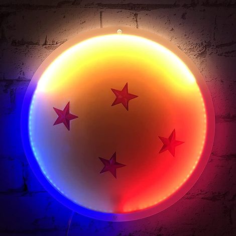 Lampe murale au néon « Bola no de no Dragon no Dragon Ball Z »