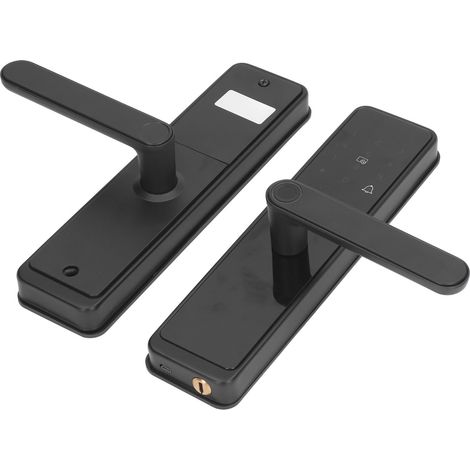Serrure de porte intelligente avec empreinte digitale, mot de passe, carte à puce, antivol et contrôle d'accès via application pour la sécurité de votre domicile. (1/5)