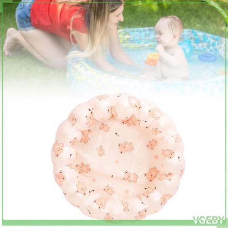 Petite piscine gonflable - FAFEICY - Ours rayé - PVC épais - Pliable - Diam. ext. 75 cm (1/5)