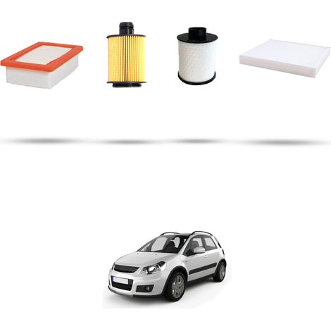 Kit tagliando 4 filtri compatibile con Suzuki Sx4 Dal 2.0 DDIS 99kw 2009 (1/5)