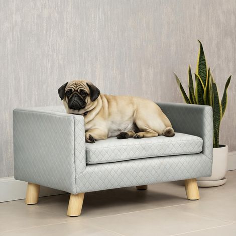 Couchage pour chien en compensato poliestere 64 x 45 x 36 cm (1/5)