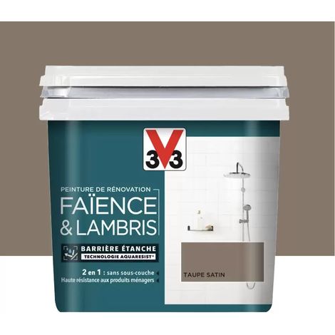 Peinture De Rénovation V33 Faïence & Lambris Taupe 0,75 L (1/4)