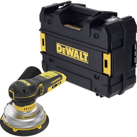 Dewalt – Ponceuse excentrique 18V 150mm – 5 vitesses – Moteur Brushless – Pour ponçage de grandes surfaces en bois et stratifiés