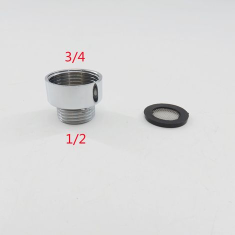 Küchenarmaturadapter in verschiedenen Größen zum Anschluss von Wasserspargeräten und Wasserfiltern 4-Punkt-Schlauchadapter und 24-mm-Außen-/Innengewindeadapter. (1/3)