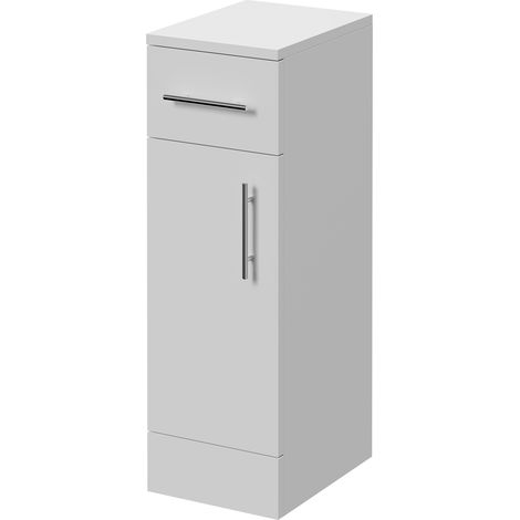 Alexander James Gloss White 250mm x 330mm Storage Unit - 250mm - Chrome 96mm Bar Handle