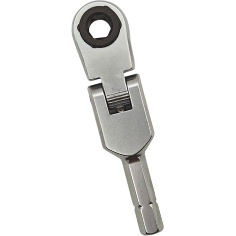 Clé à cliquet compacte réglable de 1/4" réversible pour vis de 6,35 mm, assemblage d'entretien et de réparation en alliage d'acier, taille compacte (1/4)