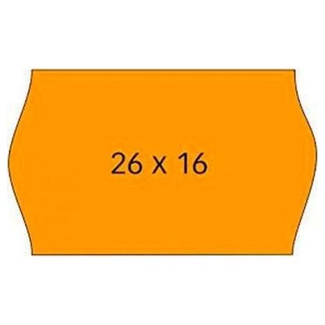 étiquettes Prix Apli Oranges Amovibles Amovibles, 26x16mm, Oranges, 6000 Unités - Apli