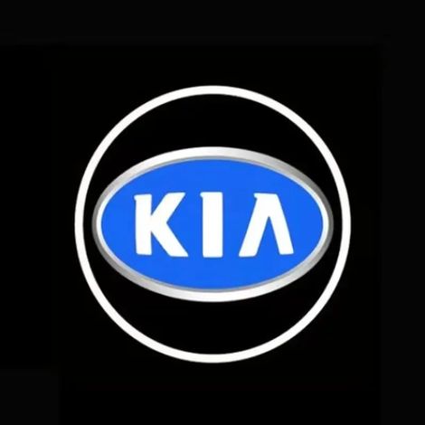 (2 pièces KIA-Bleu) 2 projecteurs LED LED pour portières de voiture avec logo haute définition et éclairage de bienvenue, compatibles avec KIA K5, K9, Sorento, Ceed, Sportage, Carnival, Stinger et Nir (1/4)