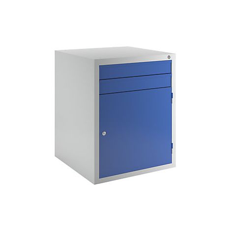 kaiserkraft  Cassettiera  2 cassetti  1 anta  grigio