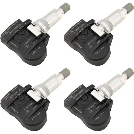 Capteur auto 4pcs 433MHz TPMS Tire Pressure Monitor System 52933 – 1J000 pour Kia Optima Sorento Hyundai I20 IX20 (1/5)