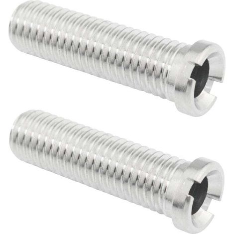 Lot de 2 raccords filetés en acier inoxydable 304 pour bonde de lavabo, 45 mm (1/4)