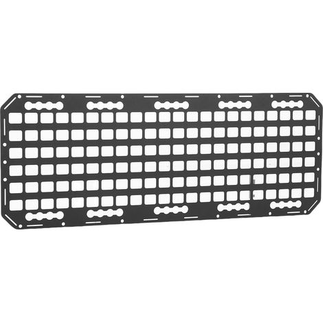 Panneau Molle de Lit de Camion, Support de Rangement Multifonctionnel en Aluminium de Haute dureté, Support de Clips de Verrouillage pour Rail en L, Idéal pour Les SUV, Les Camionnettes, Les (1/4)