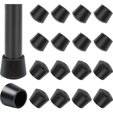 16er-Pack Stuhlbeinschoner, Gummikappen für Stuhlbeine, Innendurchmesser 25 mm, Schwarz (1/4)