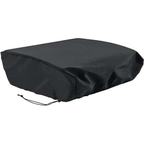 Housse de Protection pour Plancha en Tissu Oxford 210D - Taille 574823cm - Imperméable, Anti-UV et Anti-poussière - Noir - pour Usage Extérieur (1/4)