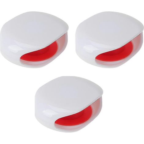 3pcs Plastic Headset Storage Box Portable Cable Organizer Earphone Bobbin Winder Manager (white) (1/3)
